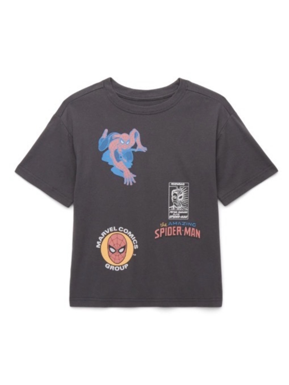 Marvel Spider-Man Dark Gray Graphic Tee